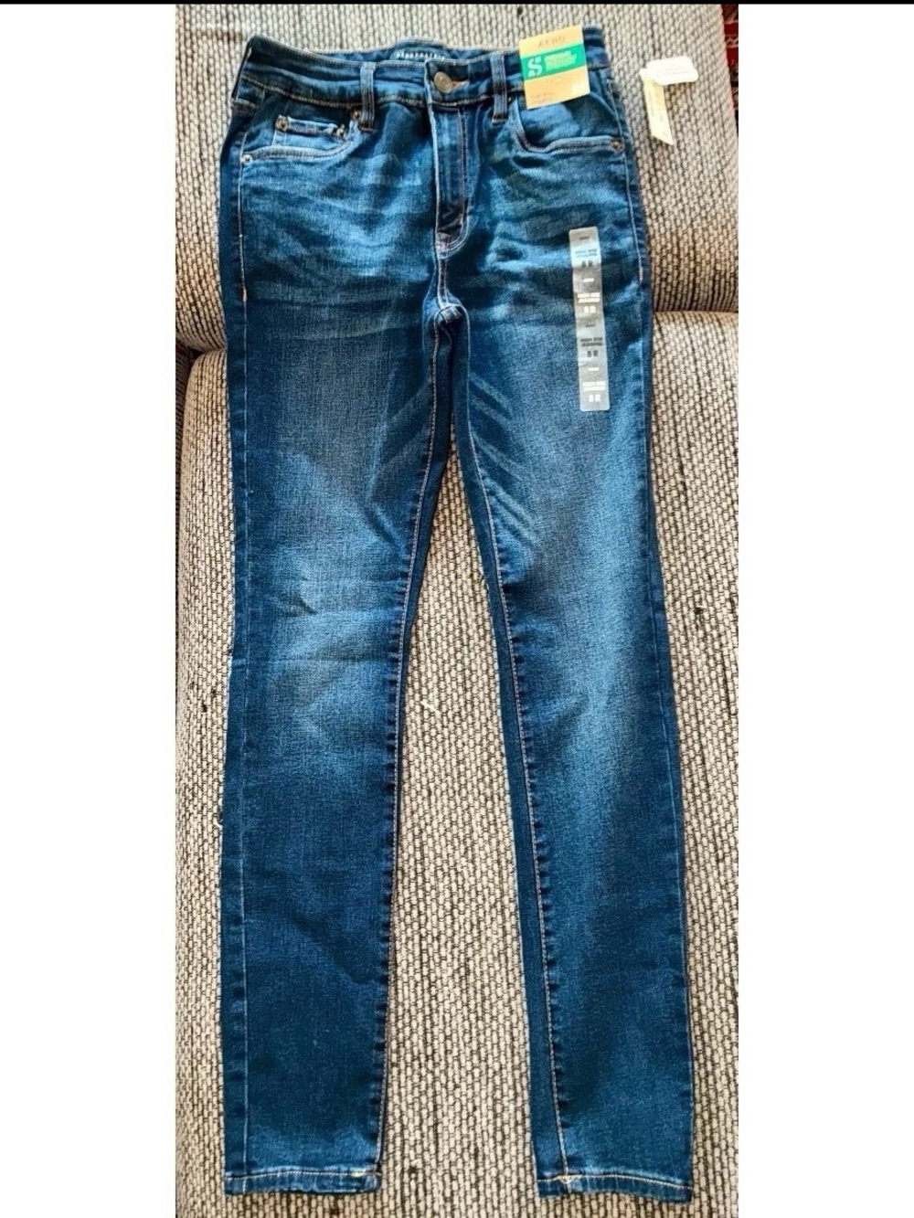 NWT $49.50 Aeropostale Dark Wash High Rise Jeggings, Sz 8R